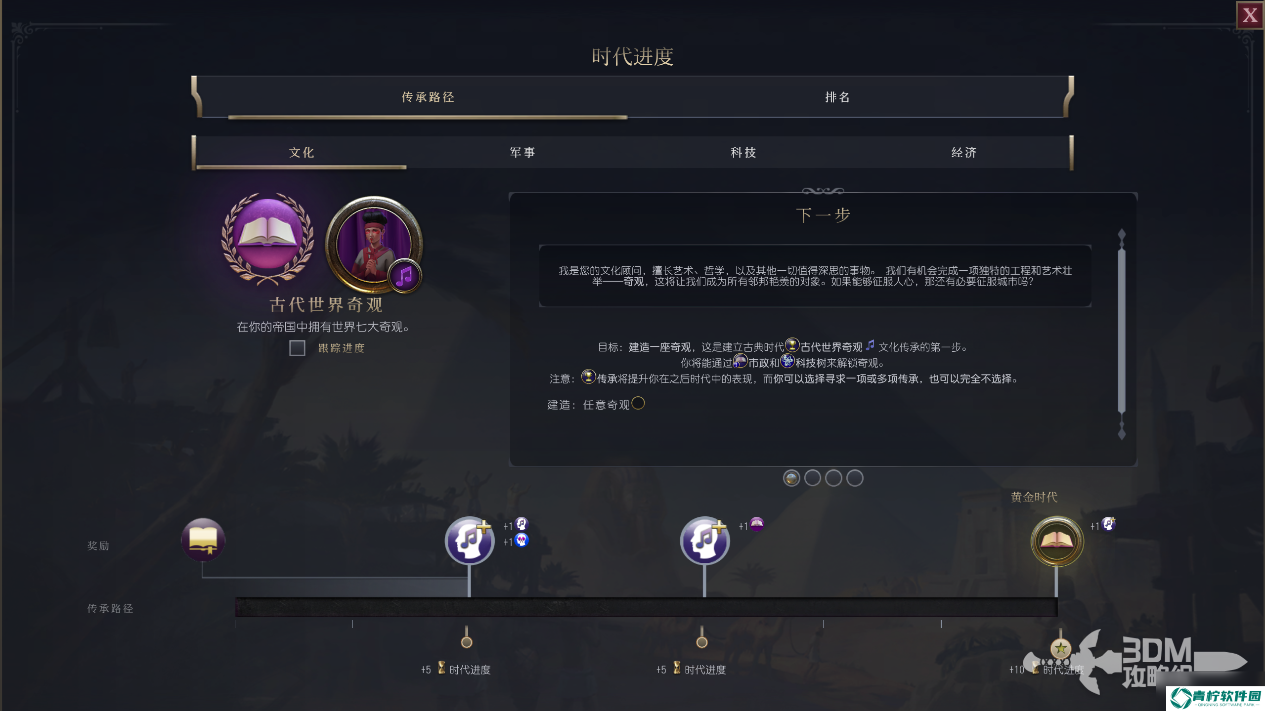 《文明7》经营系统介绍 传承之路目标简介