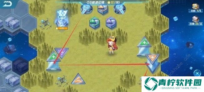 QQ飞车手游QS极速幻境第三章怎么通关 QS极速幻境第三章路线详解图片2