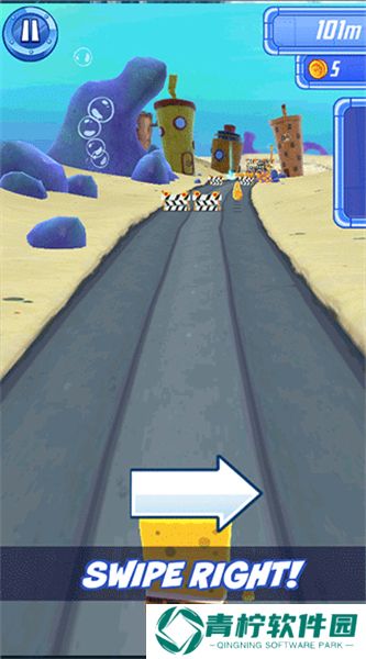 海绵宝宝跑跑海绵